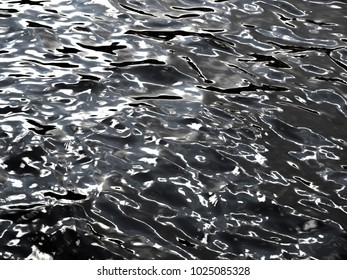 grunge dark black water texture useful as a background - Shutterstock ID 1025085328