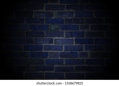 blue brick grunge background