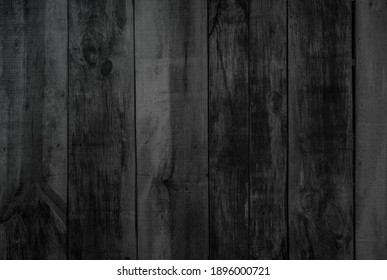 Grunge Dark Old Wood Texture Background. Vintage Black Wooden Board Wall Antique Cracking Old Style Background Objects For Furniture Design. Painted Weathered Peeling Table Wood Hardwood Decoration.