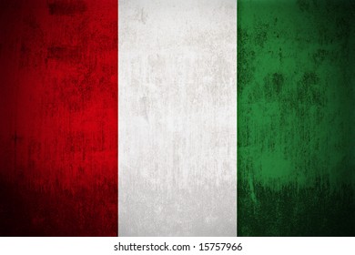 Square Italy Soccer Grunge Italian Flag Royal Lion Cufflinks 