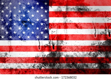 Grunge Flag of United States 