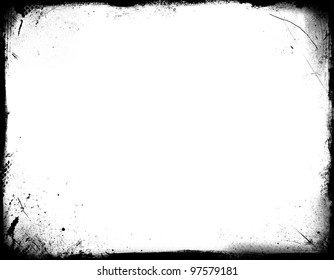 Grunge Frame With White Space