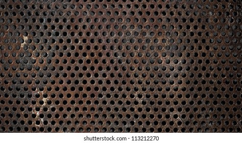 Grunge Metal Grid Background