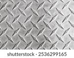 Grunge metal texture with industrial steel mesh pattern and rugged grid walkway. Dirty iron backdrop with chrome grate design, weathered heavy metal, and gritty textured surface. Industrial aesthetic.