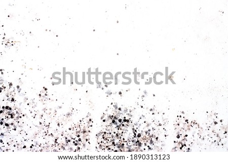 Grunge moldy walls. Closeup of a white wall with mold