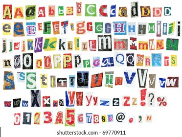 Magazine Cut Out Letters Images Stock Photos Vectors Shutterstock