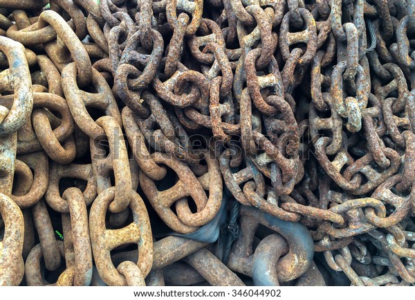 Grunge Old\
Industrial Metal Chain Background\
Texture