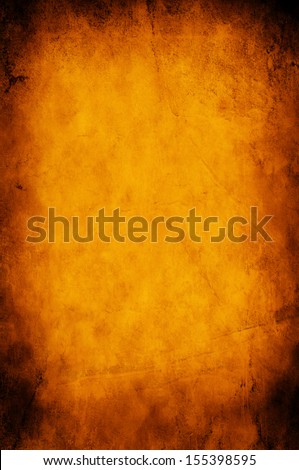 Grunge orange paper background or texture