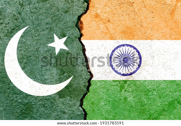Grunge\
Pakistan vs India national flags symbol isolated on weathered\
broken cracked wall background, abstract Pakistan India politics\
conflicts pattern concept texture\
wallpaper