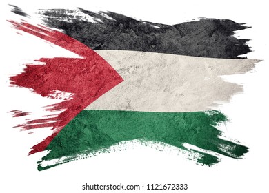 Palestine Flas On Ink Brush Stock Vector (Royalty Free) 770721175 ...