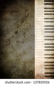 Grunge Piano Background