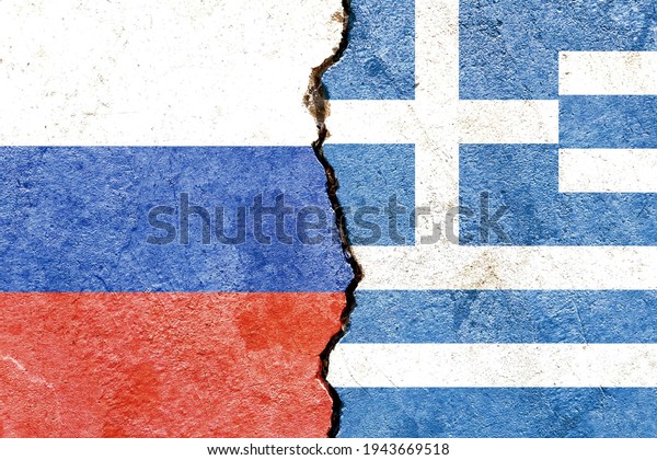 Grunge Russia\
vs Greece national flags icon isolated on cracked wall background,\
abstract Russia Greece politics relationship friendship divided\
conflicts concept texture\
wallpaper