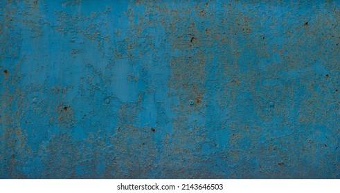 Grunge rusty colored, green, blue, brown metal corten steel stone background texture, rust and oxidized metal background. Old metal iron panel.