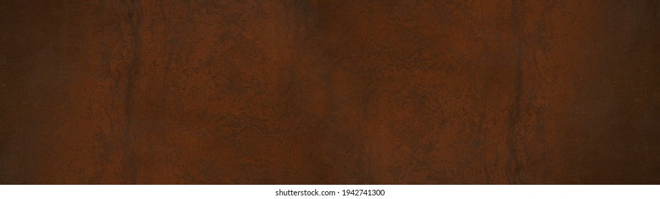 Grunge Rusty Orange Brown Metal Steel Stone Background Texture Banner Panorama