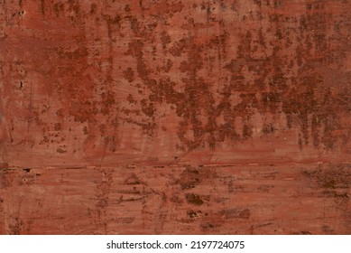 Grunge Rusty Orange Brown Metal Corten Steel Panel Background Texture, Rust And Oxidized Metal Background. Old Metal Iron Panel Rust Dirty Iron Distressed Red Copper