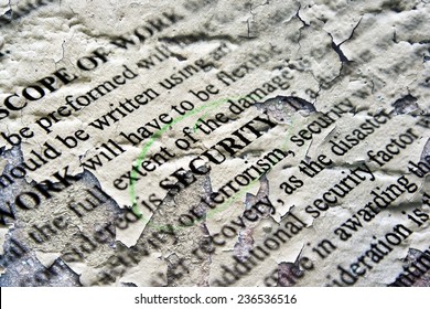Grunge security concept