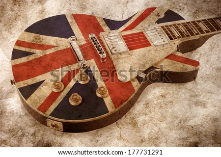 grunge style brit pop guitar 