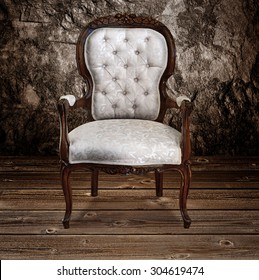 Vintage Chair Dramatic Lighting Images Stock Photos