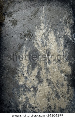 Grunge Tree Imprint Background