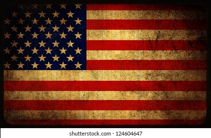 Grunge USA Flag Background