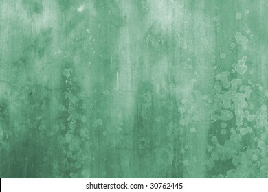 Grunge Wall Abstract Background Texture in Green Colors