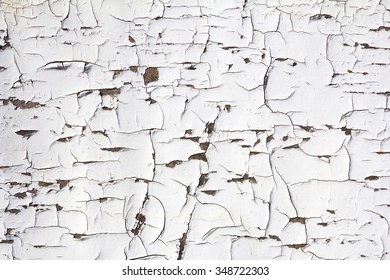 grunge white background - wood with cracked paint
