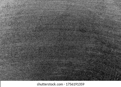 Grunge white color chalk textured on blank blackboard background with copy space