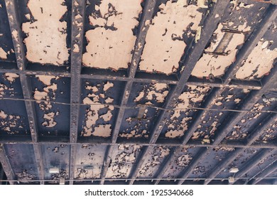 Grungy Background Texture From Outdoor Subway Pole