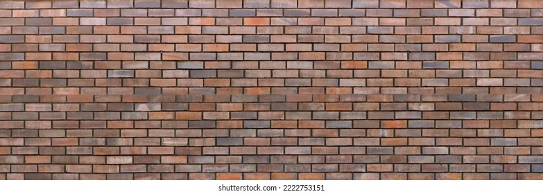 Grungy Brick Wall Texture. Brown Old Red Building Brickwall