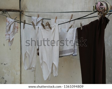 Image, Stock Photo washing day