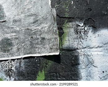 Grungy Graffiti Background Detail With Tattered Weathered Street Poster Edge 