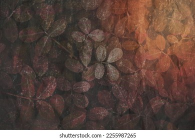 Grungy leaves textured background design - Shutterstock ID 2255987265