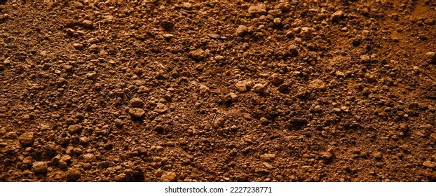 Grungy old blank bad wet distress dark red thirst turf terra path way text space. Close up top detail macro view broken dry mire clod eco waste fertile plant thirsty barren steppe famine desert lawn - Powered by Shutterstock