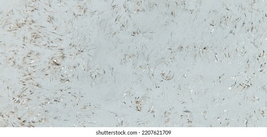 Grungy White Grey Wall With Glass Fragments Shred Texture Background Abstract Painted Surface With Copy Space