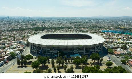 Guadalajara, Jalisco, Mexico. May 2nd, 2020. Aerial Shot Of The Legendary And Iconic Jalisco Stadium.