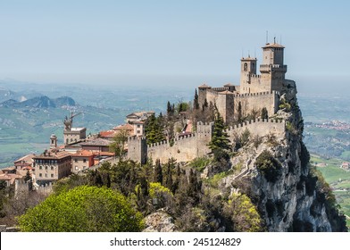 The Guaita fortress is the oldest and the most famous tower on San Marino.  