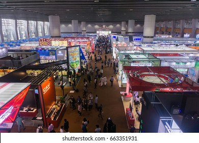 GUANGZHOU, CHINA - 16 April 2017 : The View At China Import And Export Fair(Canton Fair Complex) In Guangzhou China. It Is The Largest Trade Fair In Guangzhou.