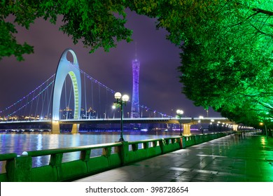 Guangzhou, China River Scene.