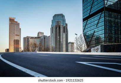 Guangzhou city roads and modern buildings