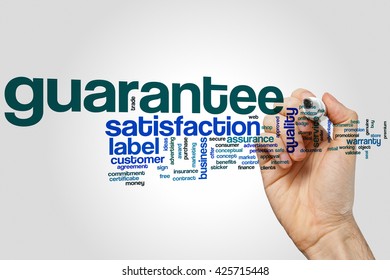Guarantee word cloud concept