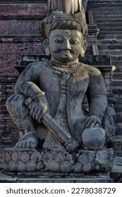 Guard figure, Nyatapola Siddhi Lakshmi Temple or Ngatapola Temple guarded by the Rajput Wrestlers Jayame and Phattu, Taumadhi Tole Square, Bhaktapur, Nepal
