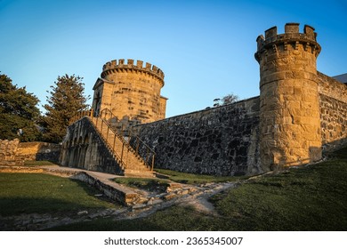 Guard Tower at a 200 year old jail in Port Arthur Tasmania where convicts were housed in 1800s.  - Powered by Shutterstock