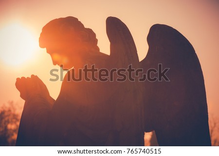 guardian angel - vintage style photo