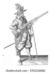 Guardian Soldier Holding His Musket Angle Stock Photo 1952318482 ...