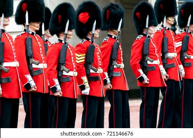 Guards at Buckingham Palace - Shutterstock ID 721146676