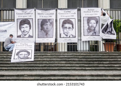 Guatemala – Guatemala City 05-05-2022. Relatives Of Disappeared People During The Civil War Listed In The 