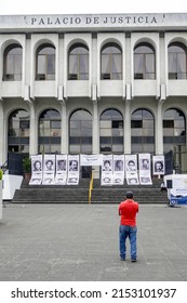 Guatemala – Guatemala City 05-05-2022. Relatives Of Disappeared People During The Civil War Listed In The 