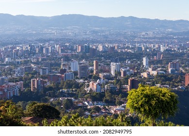 Guatemala city view from mountain top mirador - Shutterstock ID 2082949795
