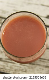 Guava Drink On A Glass