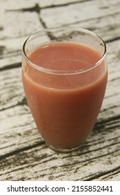 Guava Drink On A Glass